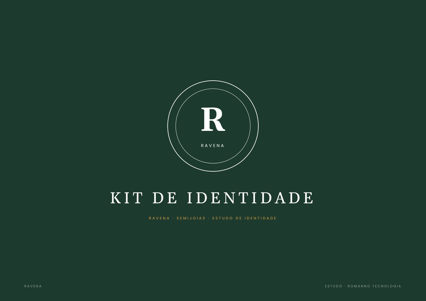 Capa do kit de identidade da Ravena Semijoias